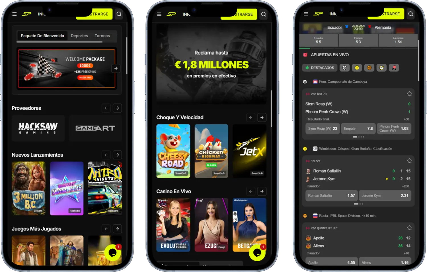 Stakeprix Casino en móvil