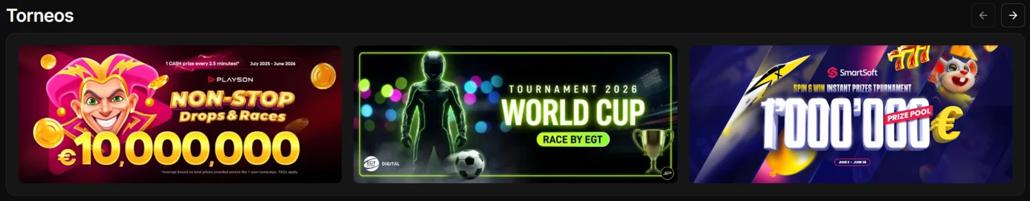 Stakeprix Casino torneos